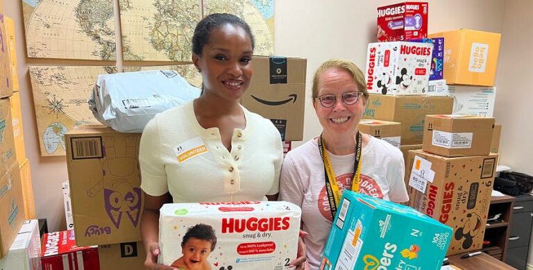 14th Annual Diaper Shower Exceeds Goal, Bringing 112,800 Diapers and Wipes to the JFS Food Pantry