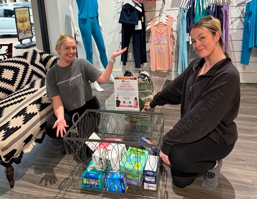 Community Spotlight: Pure Barre Richardson Hosts Feminine Hygiene Drive